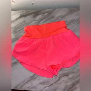 SHEIN neon pink running shorts S